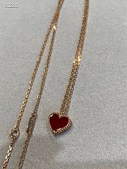 Van Cleef & Arpels Red Heart Pendant Rose Gold - 3