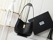 Prada Cleo brushed leather shoulder bag with clasp closure - 1