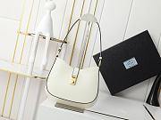 Prada Cleo brushed leather shoulder bag with clasp closure - 2