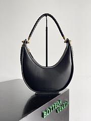 Bottega Veneta Cowhide Half Moon Bag 28*27*6cm - 2