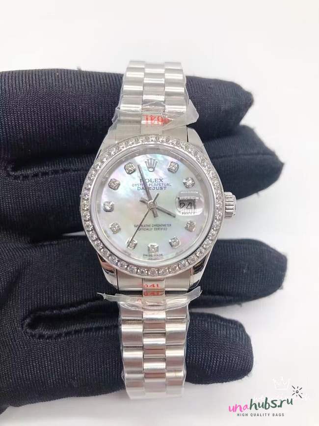 Rolex Lady Datejust Silver Diamond - 1