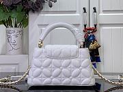 Louis Vuitton Capucines East-West Mini white bloom effect - 12 x 8 x 22 cm - 5