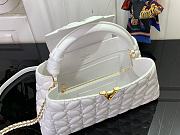 	 Louis Vuitton Capucines East-West MM white bloom effect - 33x19x9cm - 2