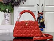 	 Louis Vuitton Capucines East-West Mini red bloom effect - 12 x 8 x 22 cm - 1