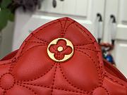 	 Louis Vuitton Capucines East-West Mini red bloom effect - 12 x 8 x 22 cm - 2