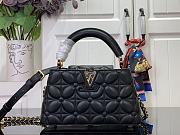 	 Louis Vuitton Capucines East-West Mini Black bloom effect - 12 x 8 x 22 cm - 1