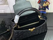 Louis Vuitton Capucines East-West MM Black bloom effect - 33x19x9cm - 5
