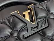 Louis Vuitton Capucines East-West MM Black bloom effect - 33x19x9cm - 2