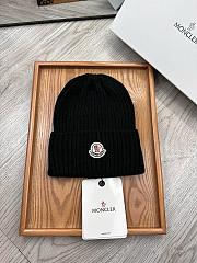 Moncler Logo Patch Knitted Beanie - 1