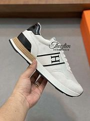 Hermes White Sneakers H Logo - 2
