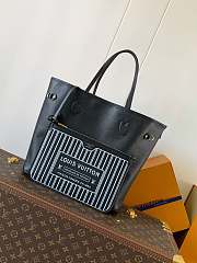 	 Louis Vuitton Neverfull With Pouch Black Color 32*27*14cm - 3