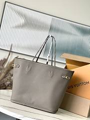 Louis Vuitton Neverfull With Pouch Grey Color 32*27*14cm - 5