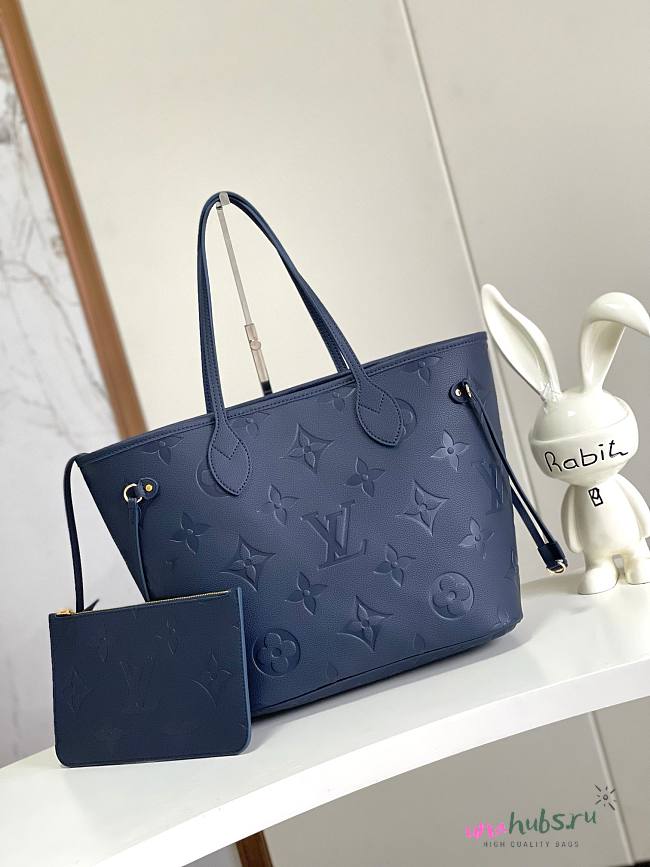 Louis Vuitotn Neverfull MM Monogram Empreinte Dark Navy - 31*28*14cm - 1