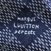 Denim Fleece Blouson Laser Damier Argyle motif on indigo denim 1AGINP - 4