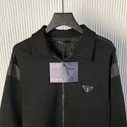 Prada Technical fleece cardigan with duchesse details - 4