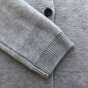 Miu Miu Women Wool and Nylon Knit Cardigan-Silver - 6