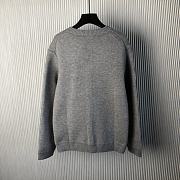 Miu Miu Women Wool and Nylon Knit Cardigan-Silver - 5