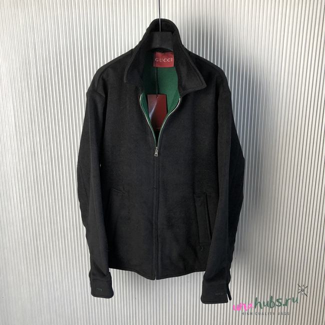 Gucci logo-jacquard bomber jacket - 1