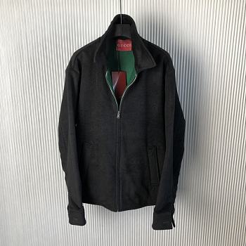 Gucci logo-jacquard bomber jacket
