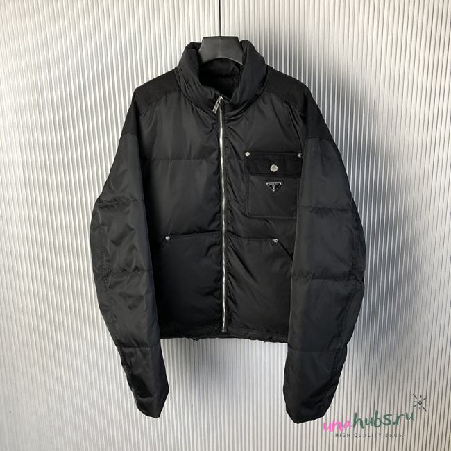 Prada Black padded Re-Nylon jacket  - 1
