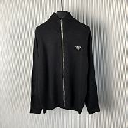 Prada logo-embroidered cashmere hoodie 2 colors - 1