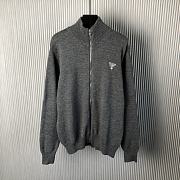 Prada logo-embroidered cashmere hoodie 2 colors - 2