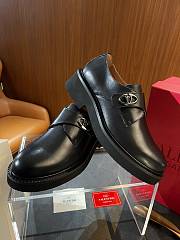 Valentino Garavani VLogo Signature leather monk loafer  - 2