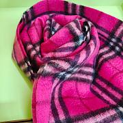 	 Burberry Check Cashmere Pink Scarf 168*30CM - 5