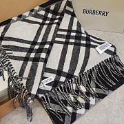 Burberry Reversible Check Rose Cashmere Scarf 180*30CM - 6