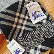 Burberry Reversible Check Rose Cashmere Scarf 180*30CM - 2