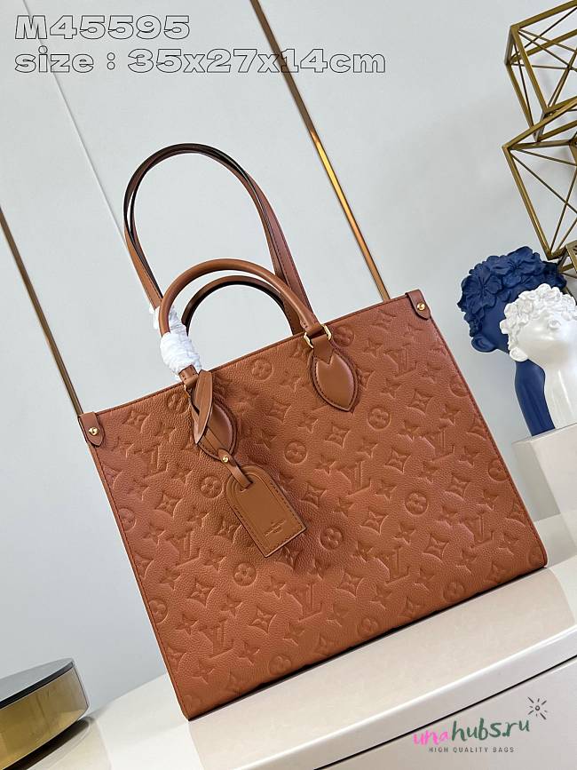 Louis Vuitton OnTheGo Monogram Empreinte Brown - 35 x 27 x 14 cm - 1