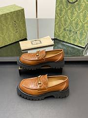 Gucci Cordovan Chunky-sole Leather Loafers - 4
