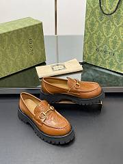 Gucci Cordovan Chunky-sole Leather Loafers - 2