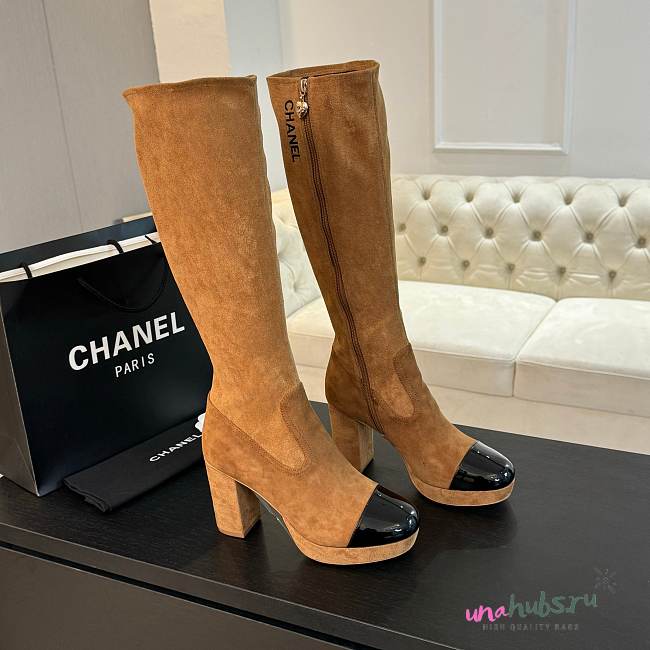 Chanel Suede Long Ankle Boots 2 colors - 1