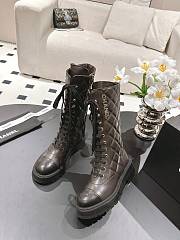 Chanel Lacd up boots - 3