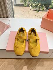 Miu Miu Flat Ballet Suede Shoes - 2