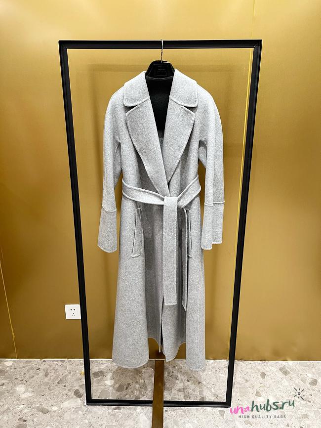 Max Mara Flared Wo coat light grey - 1