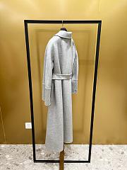 Max Mara Flared Wo coat light grey - 5