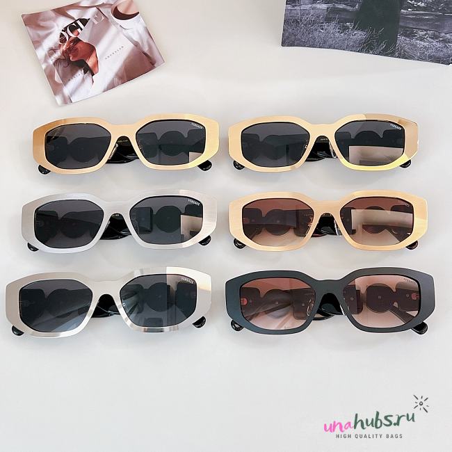 Versace Eyewear Medusa Biggie geometric-frame sunglasses - 1