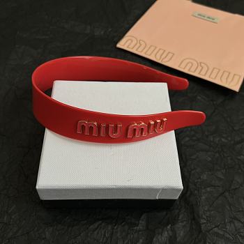 Miu Miu Orchid Red Plexiglas Headban