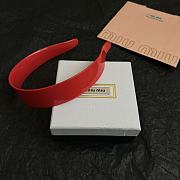 Miu Miu Orchid Red Plexiglas Headban - 2