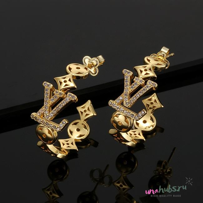 Louis Vuitton Gold Hoop Earrings - 1