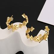 Louis Vuitton Gold Hoop Earrings - 4