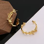 Louis Vuitton Gold Hoop Earrings - 5