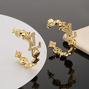 Louis Vuitton Gold Hoop Earrings - 3