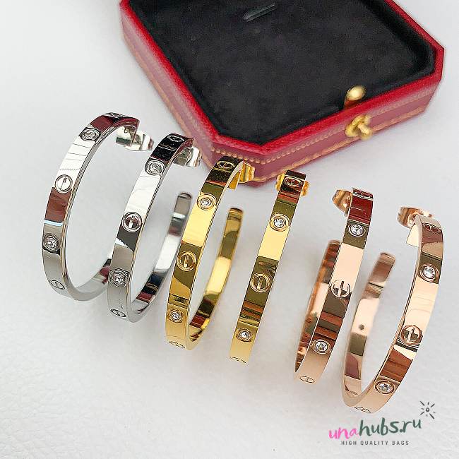 Cartier LOVE hoop earrings, large model - 1
