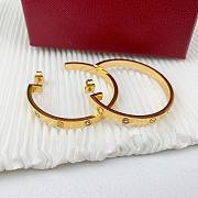 Cartier LOVE hoop earrings, large model - 2