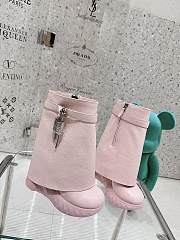 Givenchy Shark Lock Biker Short Boots In Grained Leather - 2