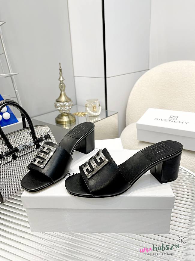  Givenchy 4G leather mules - 1
