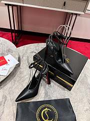	 Christiam Louboutin Le Silla leather pumps - 3